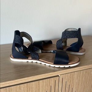 Sorel Navy and Tan Women's Sandals